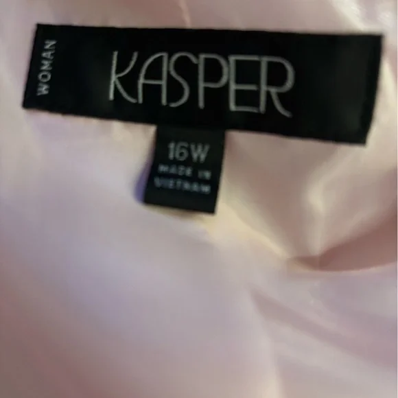 Kasper Light Pink Women's Blazer and Skirt Set - Picture 4 of 6